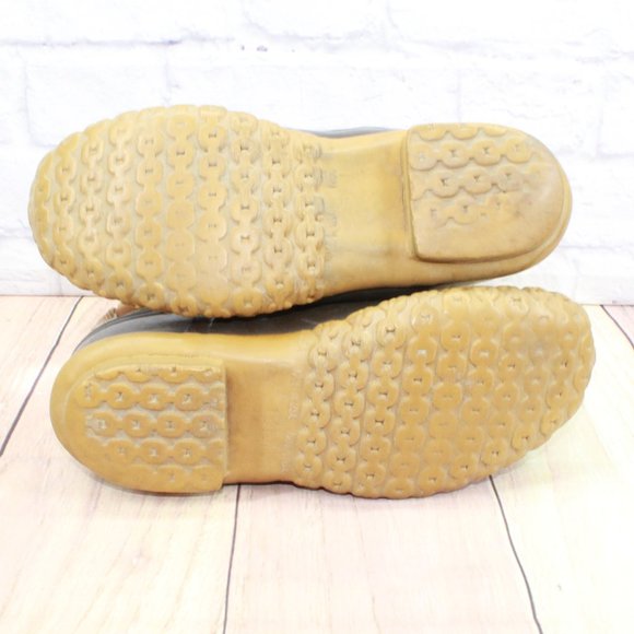 *Vintage LL Bean Brown Leather Mid Calf Insulated Duck Boot Size 7 - Picture 8 of 11